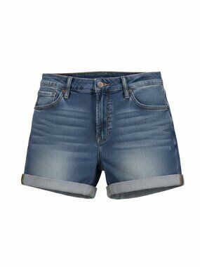 Old Navy High Rise O.G. Straight Denim Shorts Womens Size 16 Cuffed Blue Jean